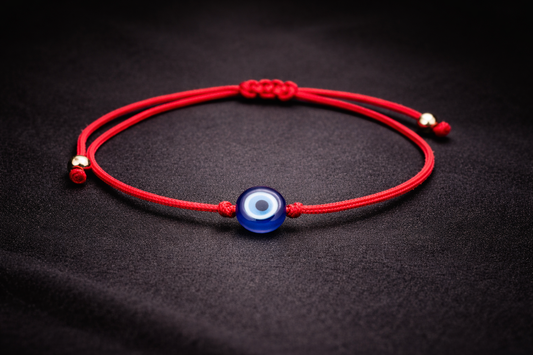 Гривна Червен Конец С Елемент Синьо Око 2, Червен Конец, Червен Конец, ChervenKonec 