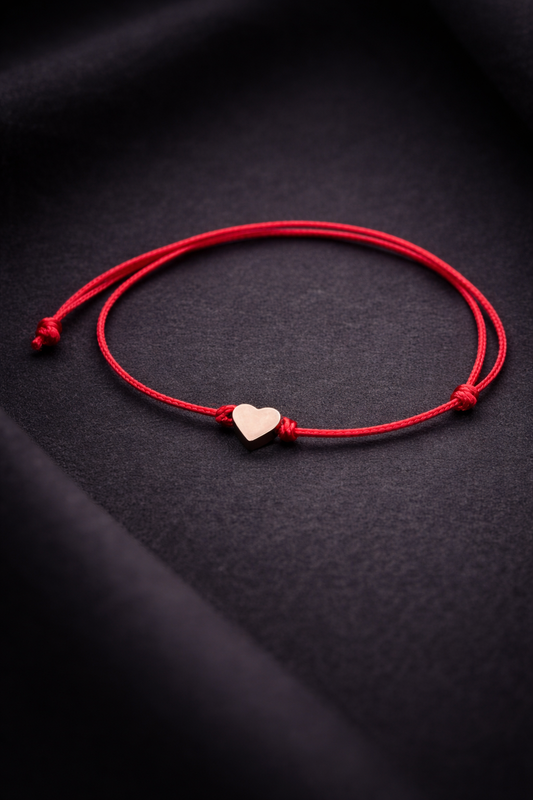 Гривна Червен Конец С Елемент Сърце 2, Червен Конец, Червен Конец, ChervenKonec 