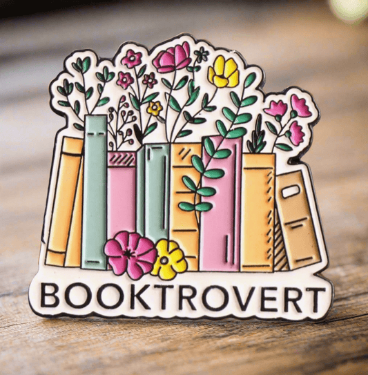Брошка “BOOKTROVERT” - ChervenKonec ChervenKonec